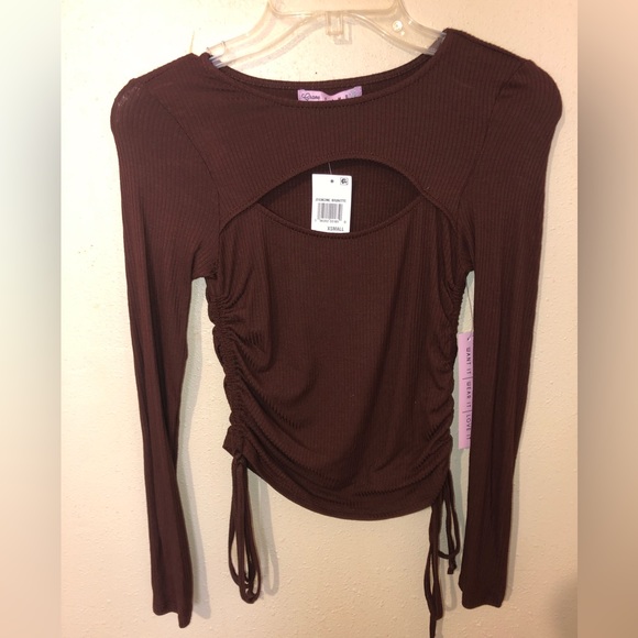 Brown String top - Picture 1 of 3